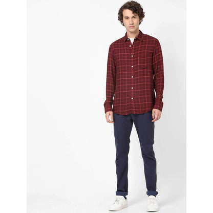 Red Checks Viscose Shirt