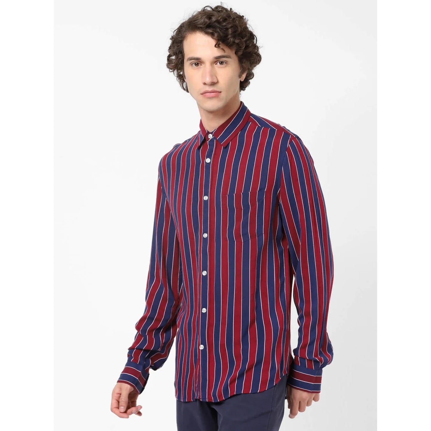 Multi Striped Cotton Shirt