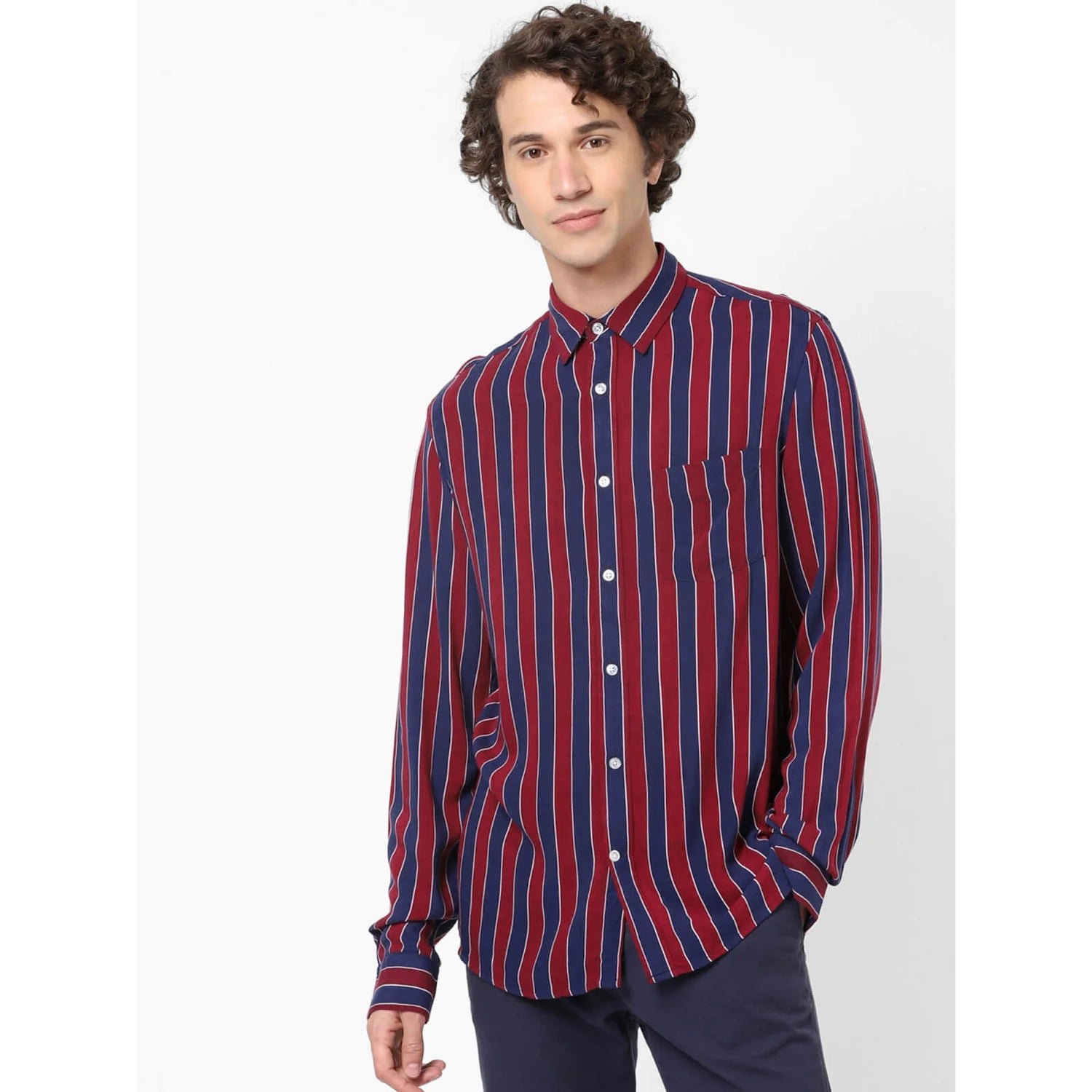 Multi Striped Cotton Shirt