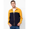 Celio* Colourblock Regular Fit Cotton Yellow Sweatshirt