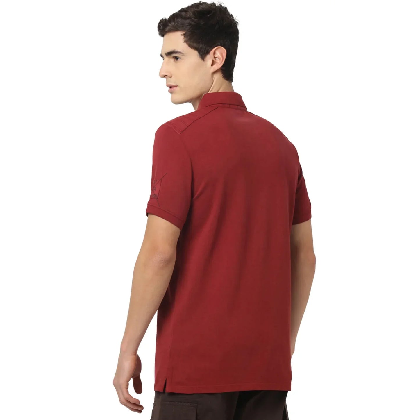 Red Solid Cotton T-Shirt