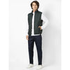 Celio* Solid Regular Fit Poly-Cotton Green Jacket