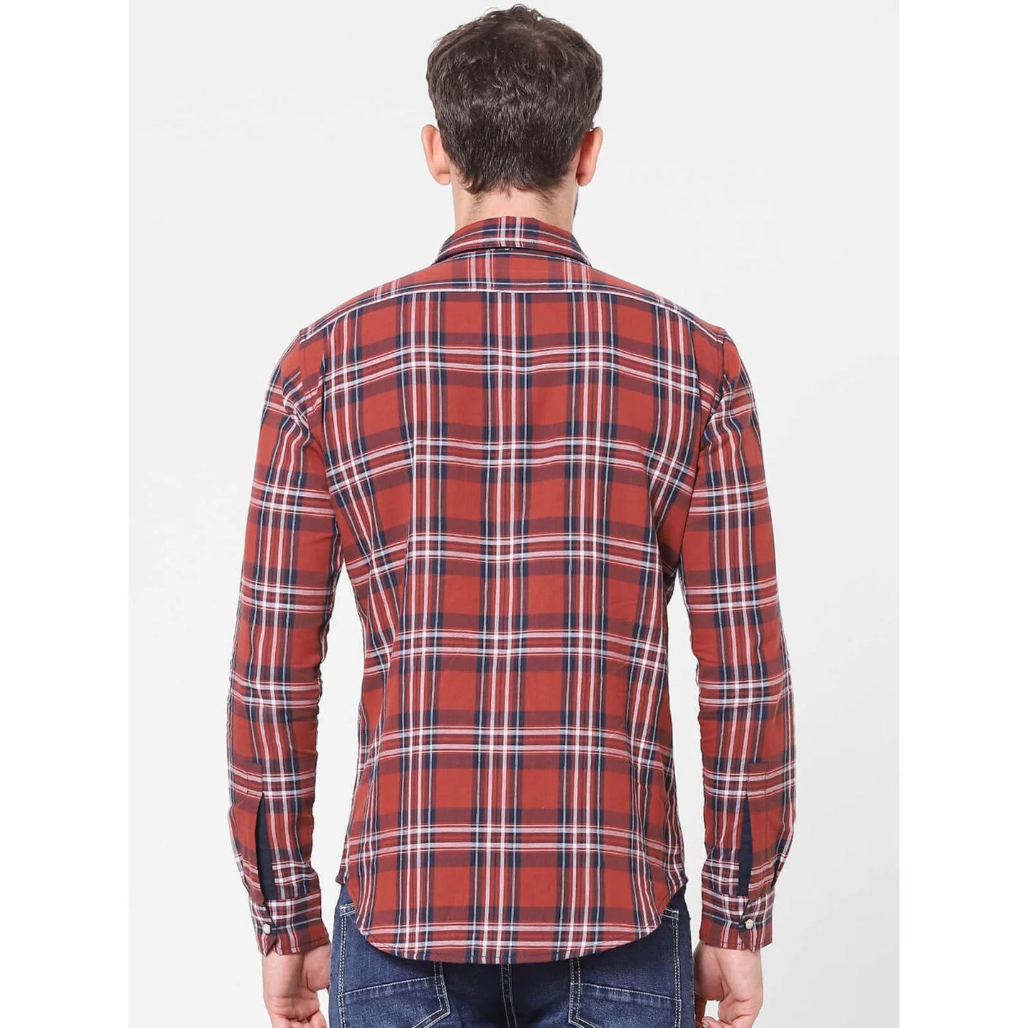 Red Checks Cotton Shirt