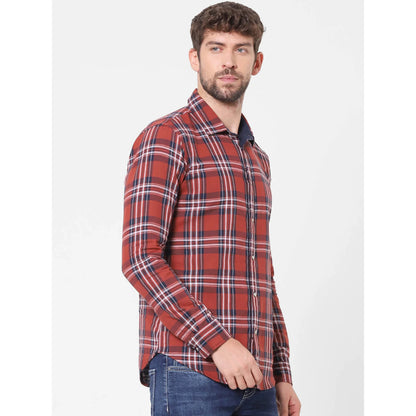 Red Checks Cotton Shirt