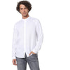 Celio* Solid Regular Fit Linen White Shirt