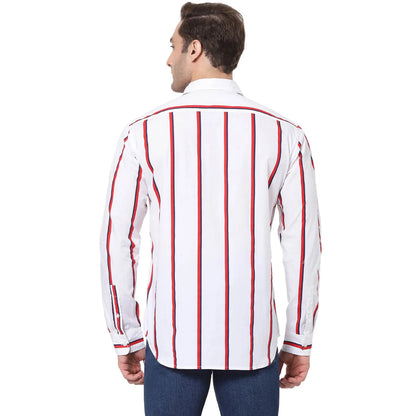 White Striped Cotton Shirt