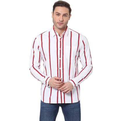 White Striped Cotton Shirt