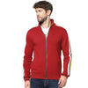 Celio* Solid Regular Fit Cotton Red Sweatshirt