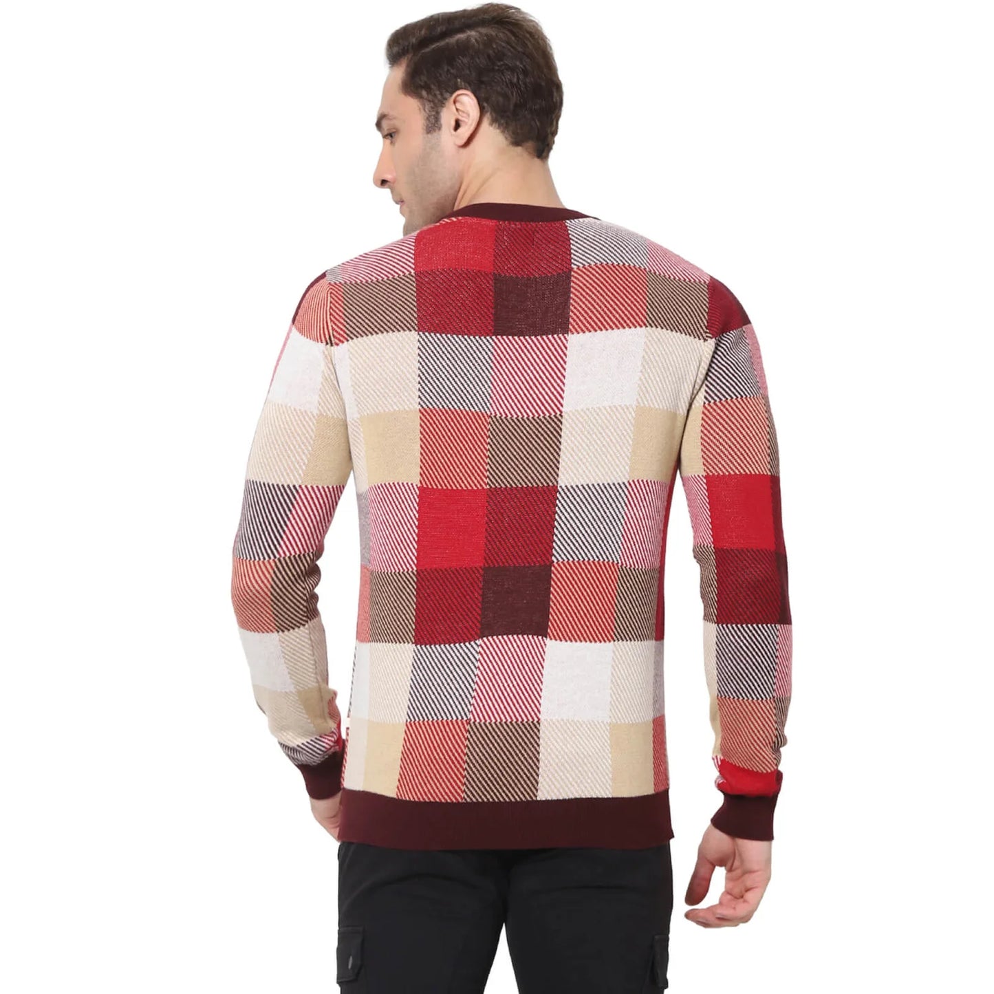 Multi Checks Cotton Sweater