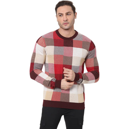 Multi Checks Cotton Sweater