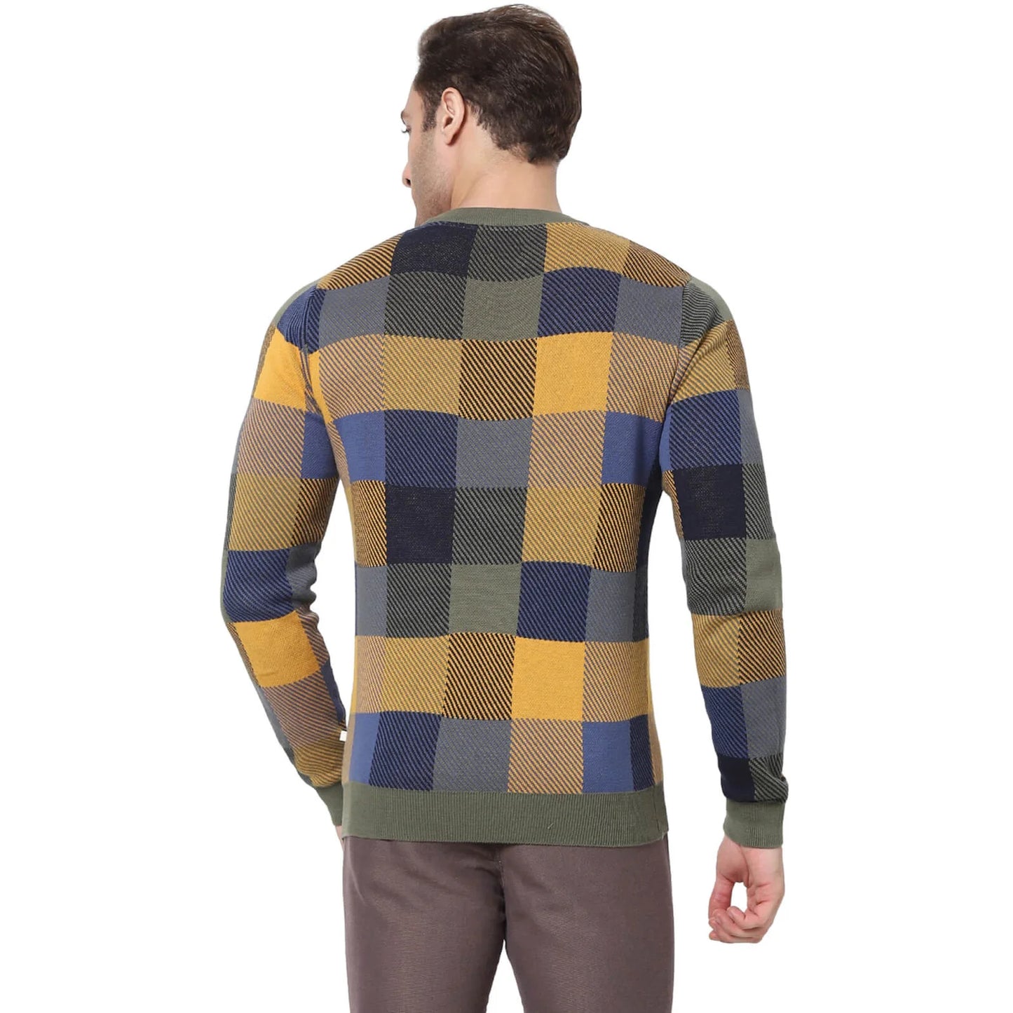 Multi Checks Cotton Sweater