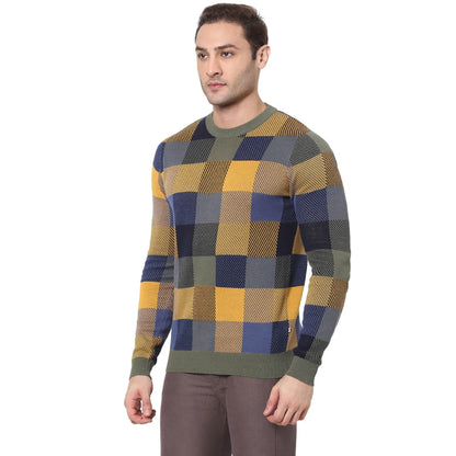 Multi Checks Cotton Sweater