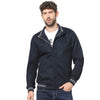 Celio* Solid Regular Fit Cotton-Blend Navy Blue Jacket