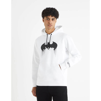 Batman - White Printed Cotton Blend Sweatshirt