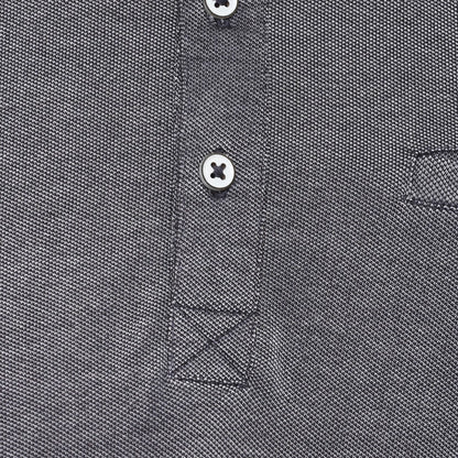 Grey Melange Polycotton Polo