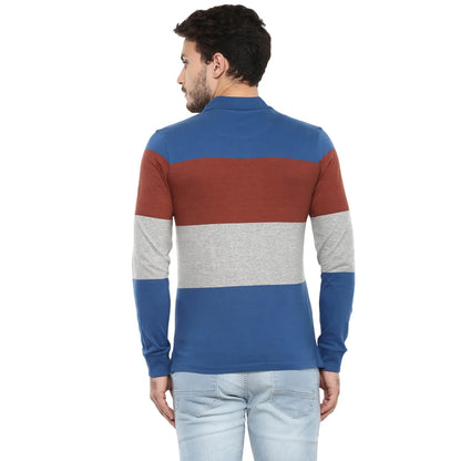 Multi Colourblock Cotton Polo