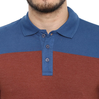 Multi Colourblock Cotton Polo