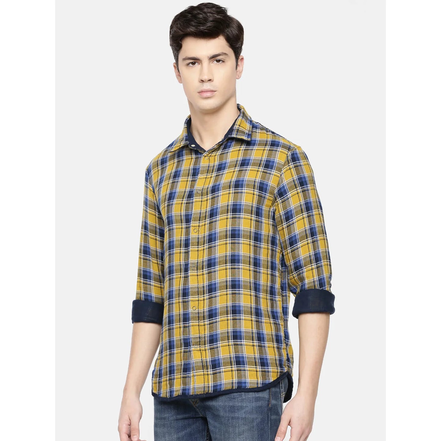 Black Checks Cotton Shirt