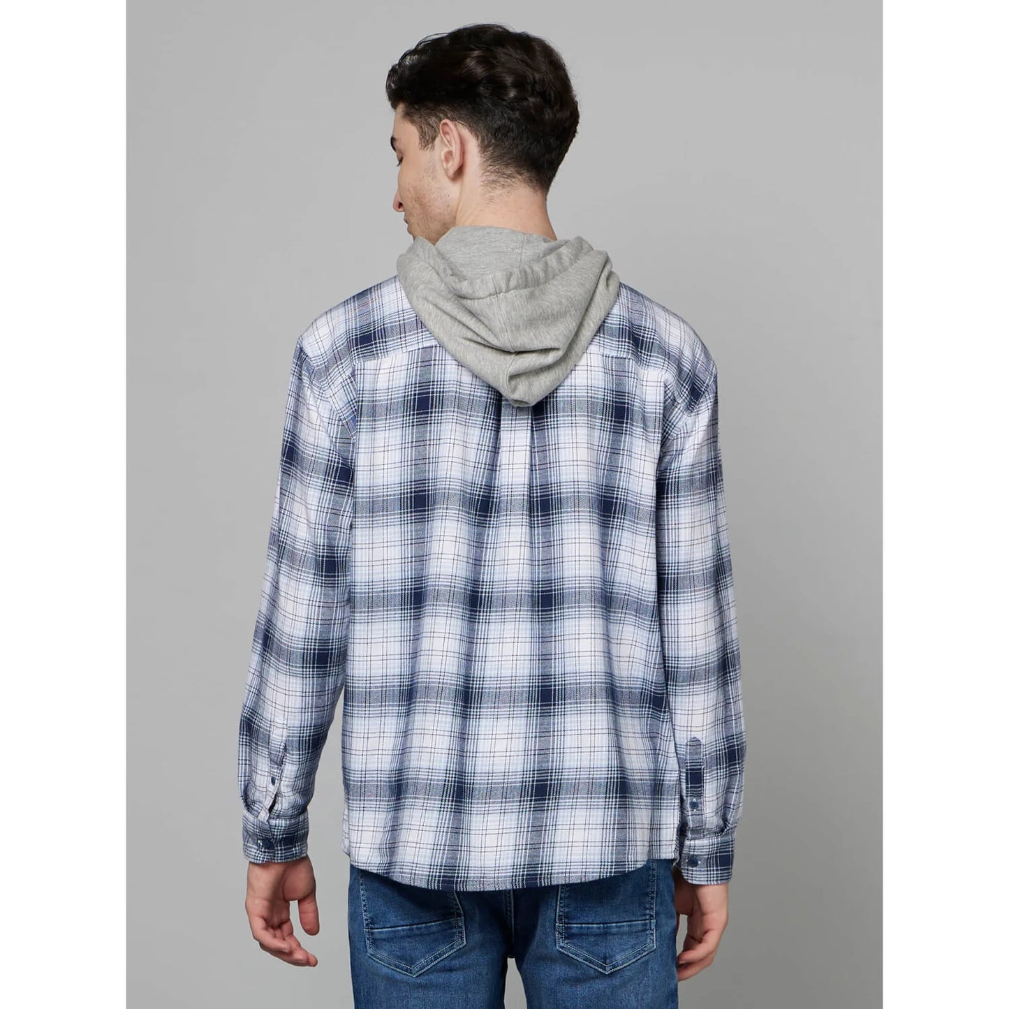 Blue Checks Cotton Shirt