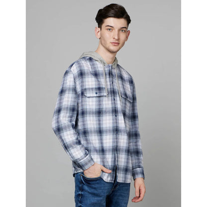 Blue Checks Cotton Shirt