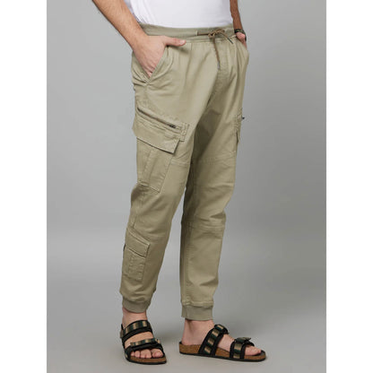 Khaki Regular Fit Cargos