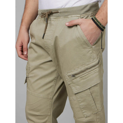 Khaki Regular Fit Cargos