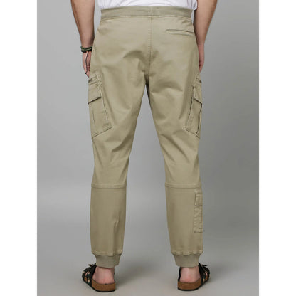 Khaki Regular Fit Cargos