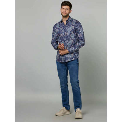 Cream Paisley Cotton Shirt