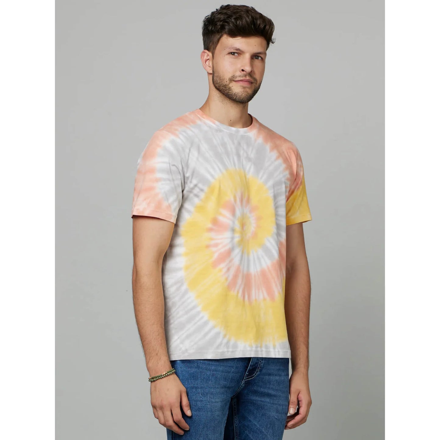 White Tie Dye Cotton T-shirt