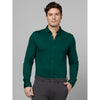 Celio* Textured Regular Fit Cotton Green Formal Shirt