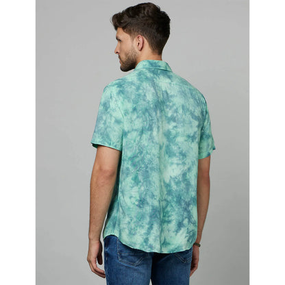 Green Abstract Viscose Shirt