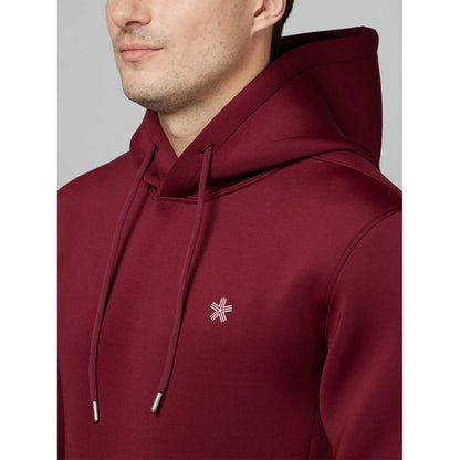 Burgundy Solid Poly-Blend Sweatshirt