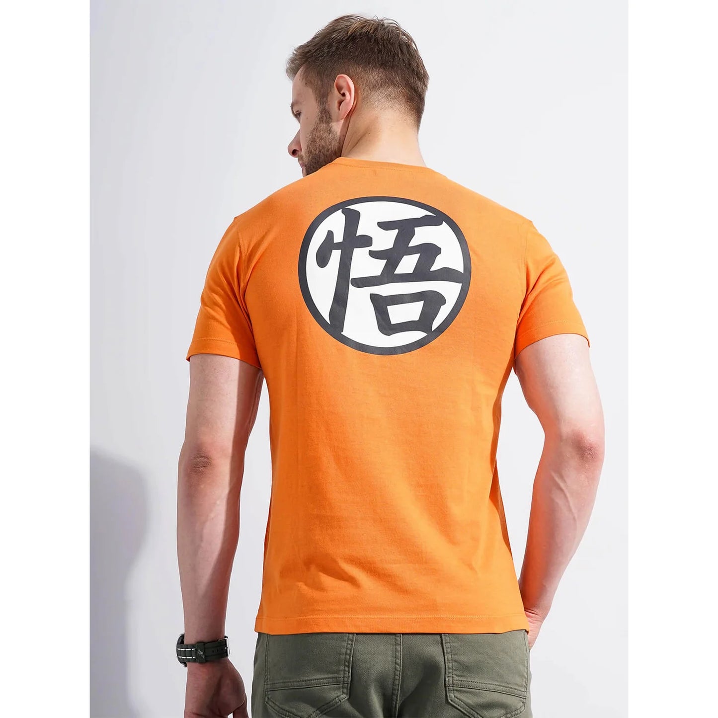 Dragon Ball Z - Orange Printed Cotton T-shirt