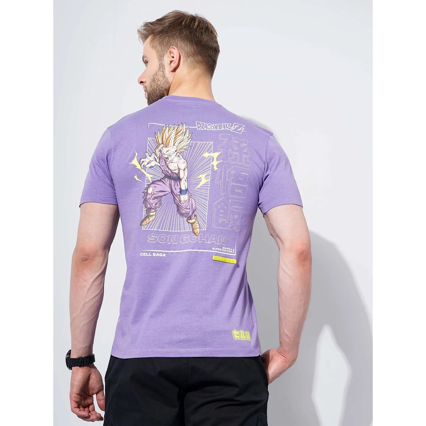 Dragon Ball Z - Purple Printed Cotton T-shirt