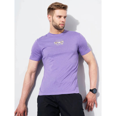 Celio* Dragonball Z Regular Fit Cotton Purple T-Shirt