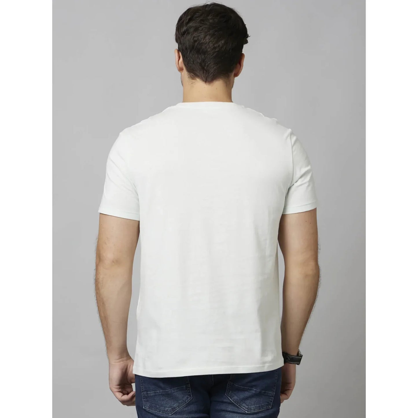 White Graphics Cotton T-Shirt