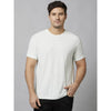 Celio* Solid Regular Fit Cotton White T-Shirt