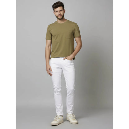 White Slim Fit Jeans