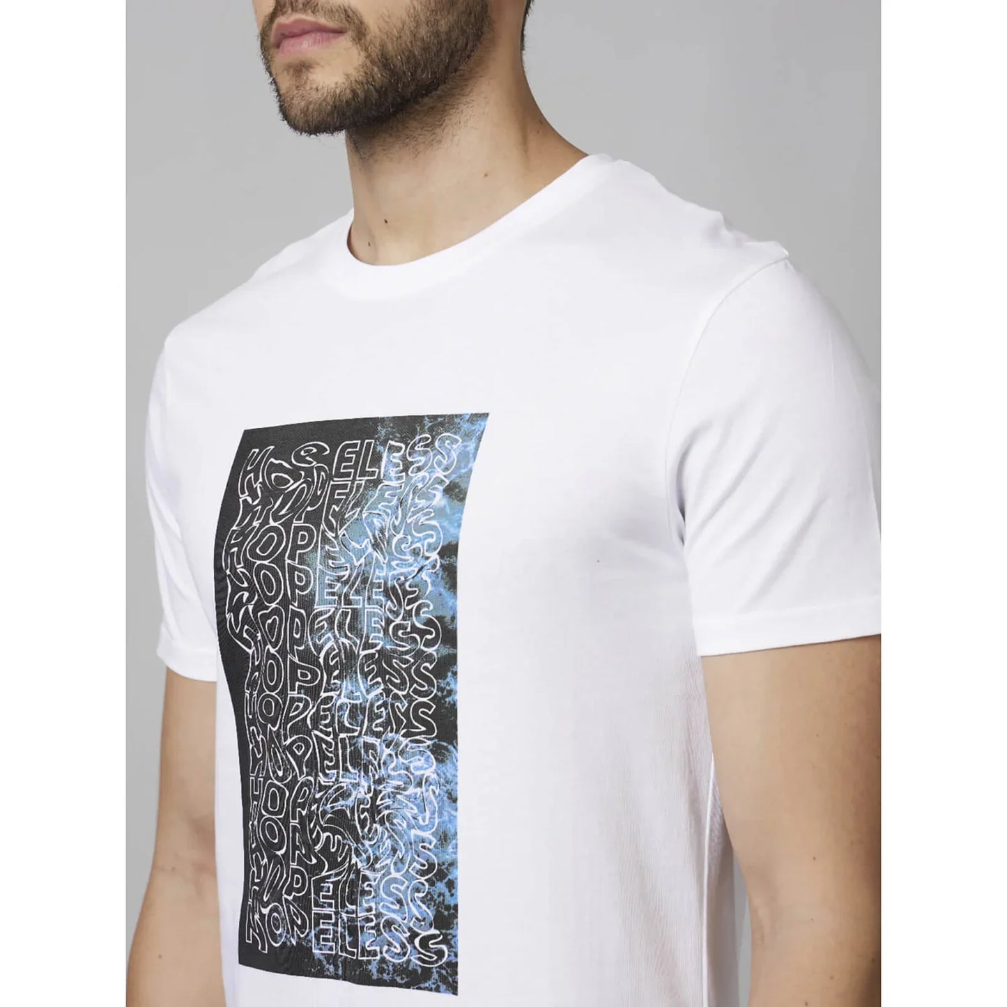 White Graphics Cotton T-Shirt