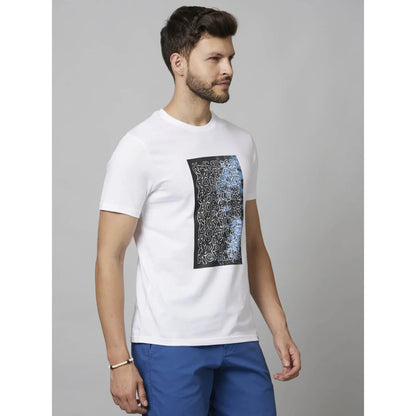 White Graphics Cotton T-Shirt