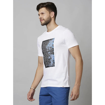 White Graphics Cotton T-Shirt