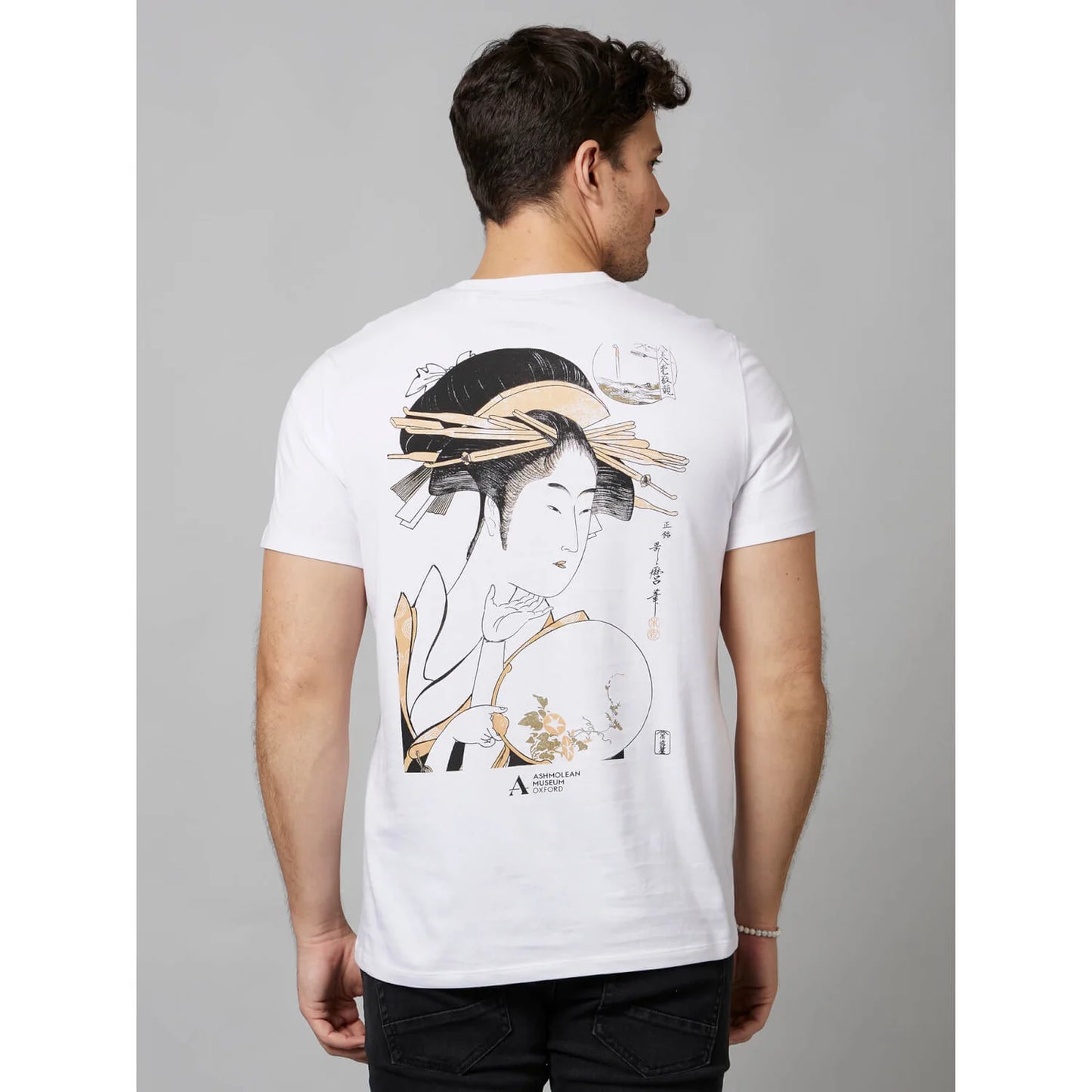 APOH - White Graphic Printed White Cotton T-Shirt