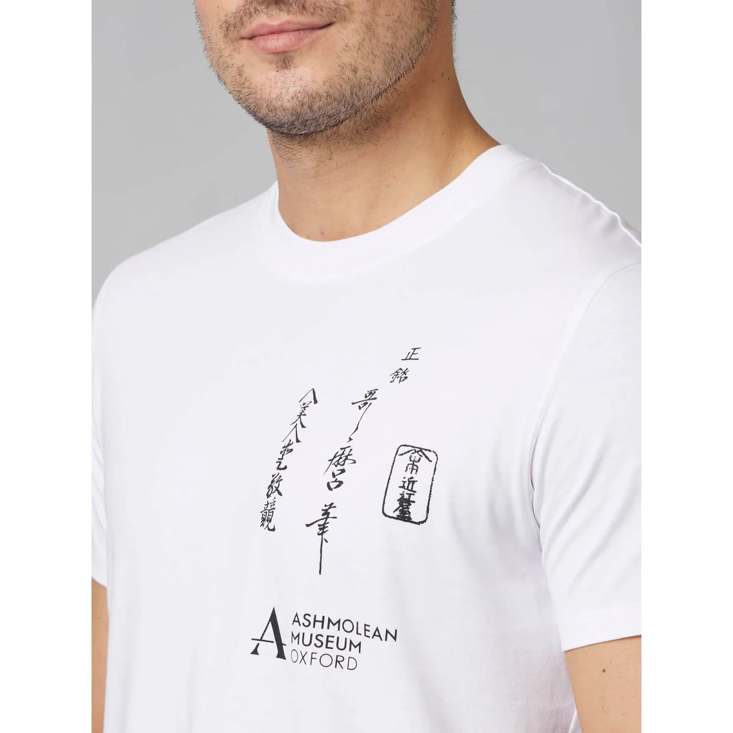 APOH - White Graphic Printed White Cotton T-Shirt