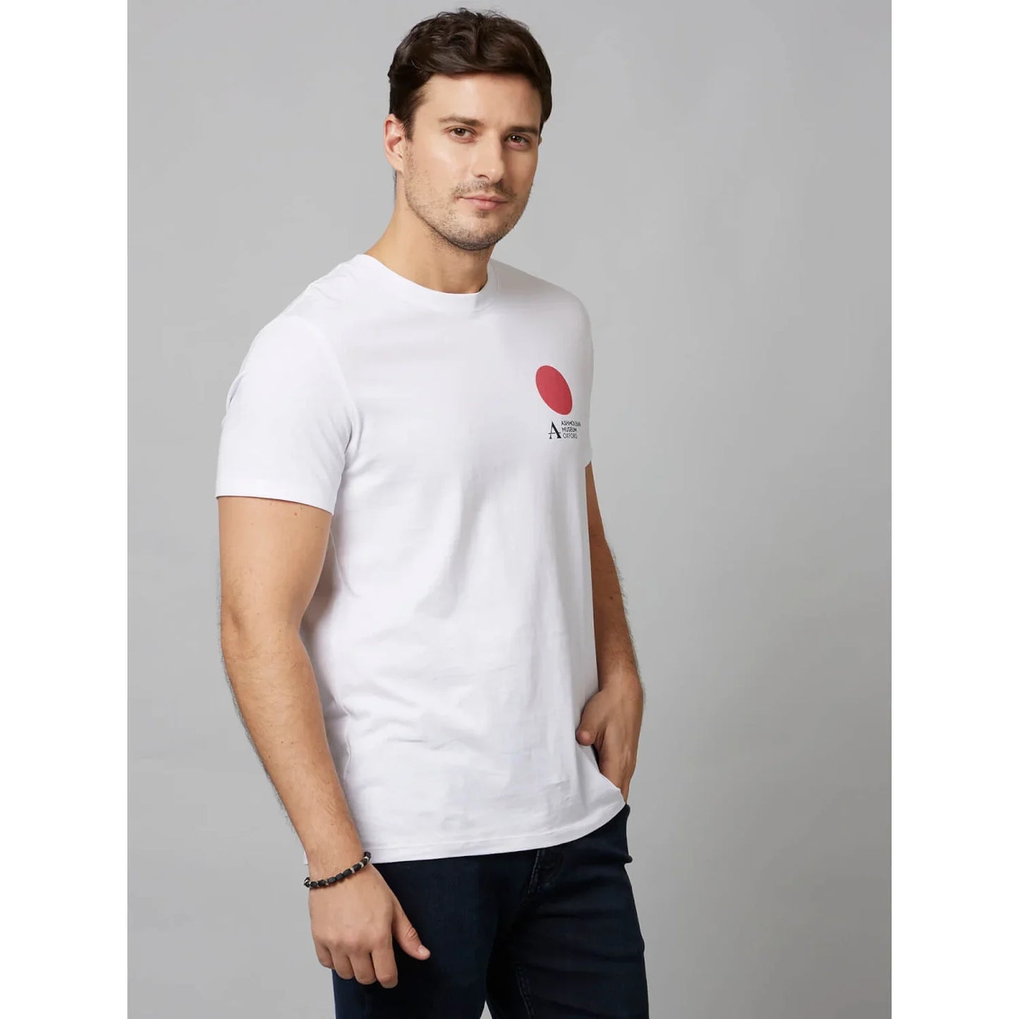 White Graphics Cotton T-Shirt