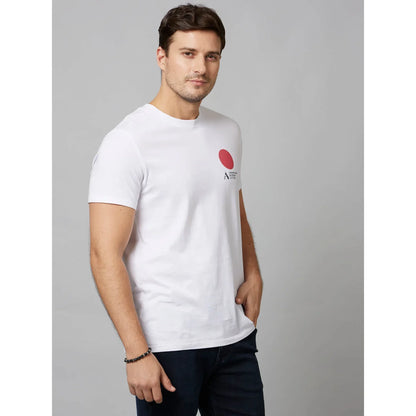 White Graphics Cotton T-Shirt