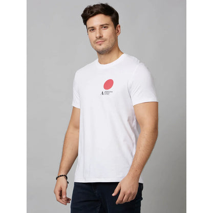 White Graphics Cotton T-Shirt