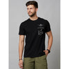 Celio* Apoh Regular Fit Cotton Black T-Shirt