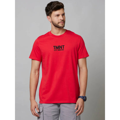 TMNT - Red Printed Cotton T-shirt