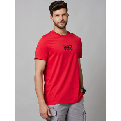 TMNT - Red Printed Cotton T-shirt