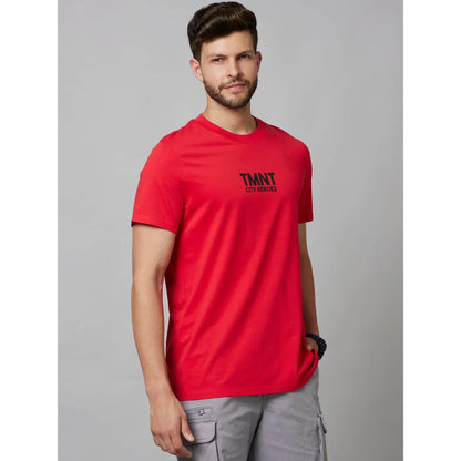 TMNT Red Printed Cotton T-Shirt